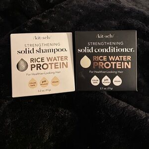 Kitsch Rice Water Protein Solid Shampoo & Conditioner